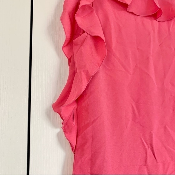 *Missing Belt* The Limited Pink Sleeveless Ruffle shift dress - Picture 7 of 12